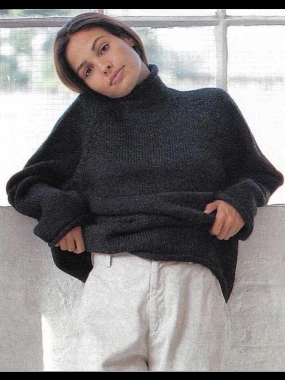 J. Crew Dark Gray Turtleneck Sweater